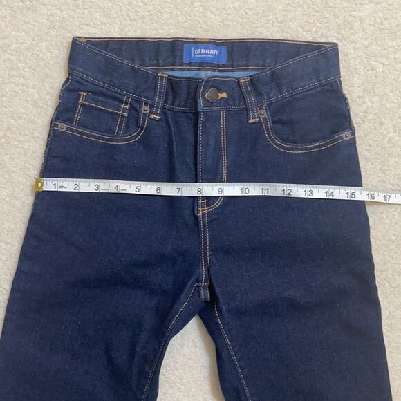 Old Navy dark straight leg high waist jeans 14 - Picture 5 of 13